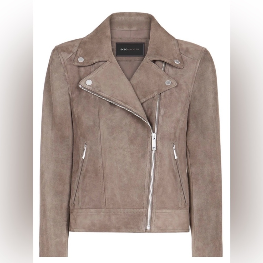 BCBG NWT SANTANA SUEDE JACKET